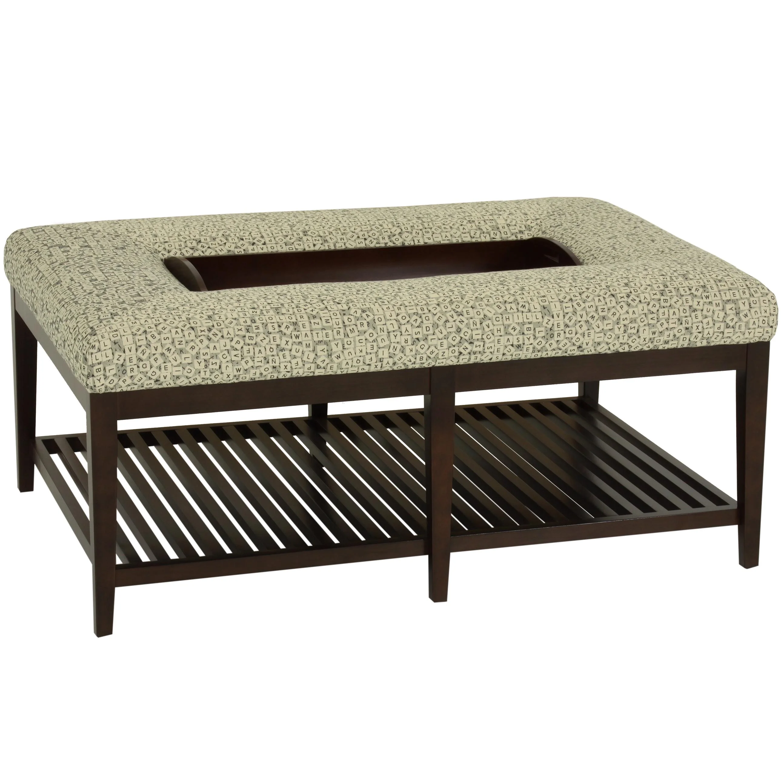 Norwalk Shelton 101095 Contemporary Ottoman/Bench With Slatted Base